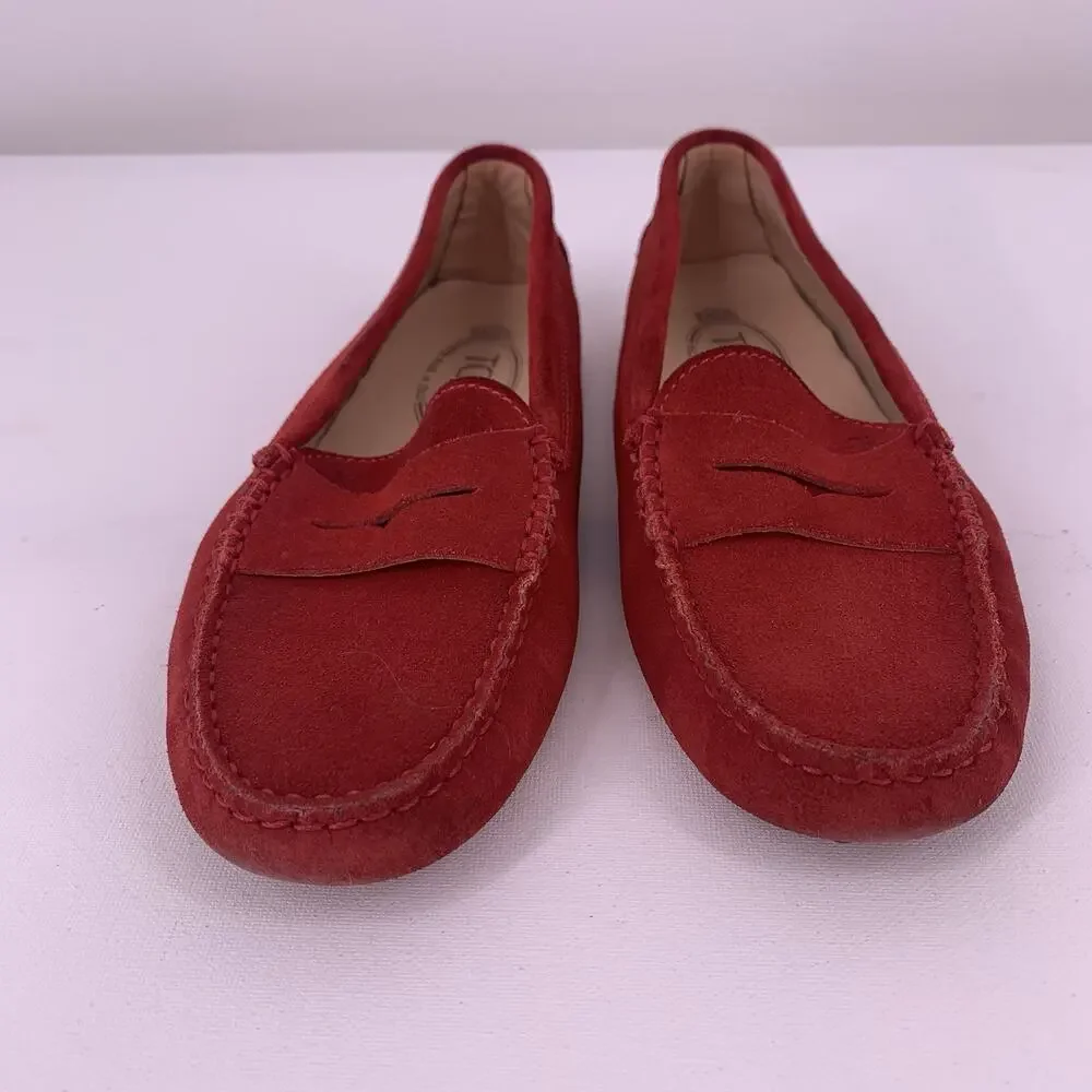 TOD'S Gommino Suede Driving Loafers Size 36.5 US 6.5